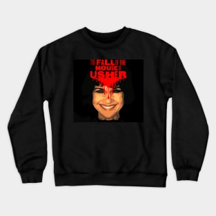 The Fall of the House of Usher Carla Gugino skull mask Crewneck Sweatshirt